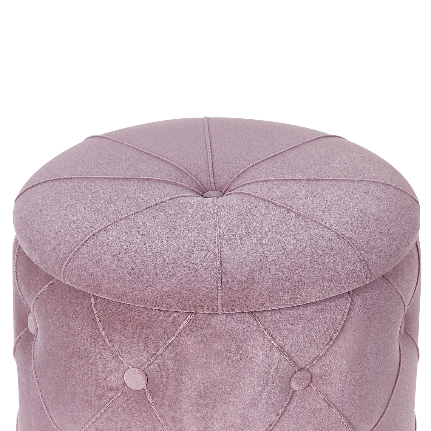Pouf mit Stauraum Samtstoff rosa 2er Set PUEBLO
