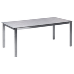 Gartenmöbel Set 4-Sitzer COSOLETO/GROSSETO Sicherheitsglas Marmor Optik Grau
