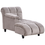 Chaiselongue taupe rechtsseitig LORMONT