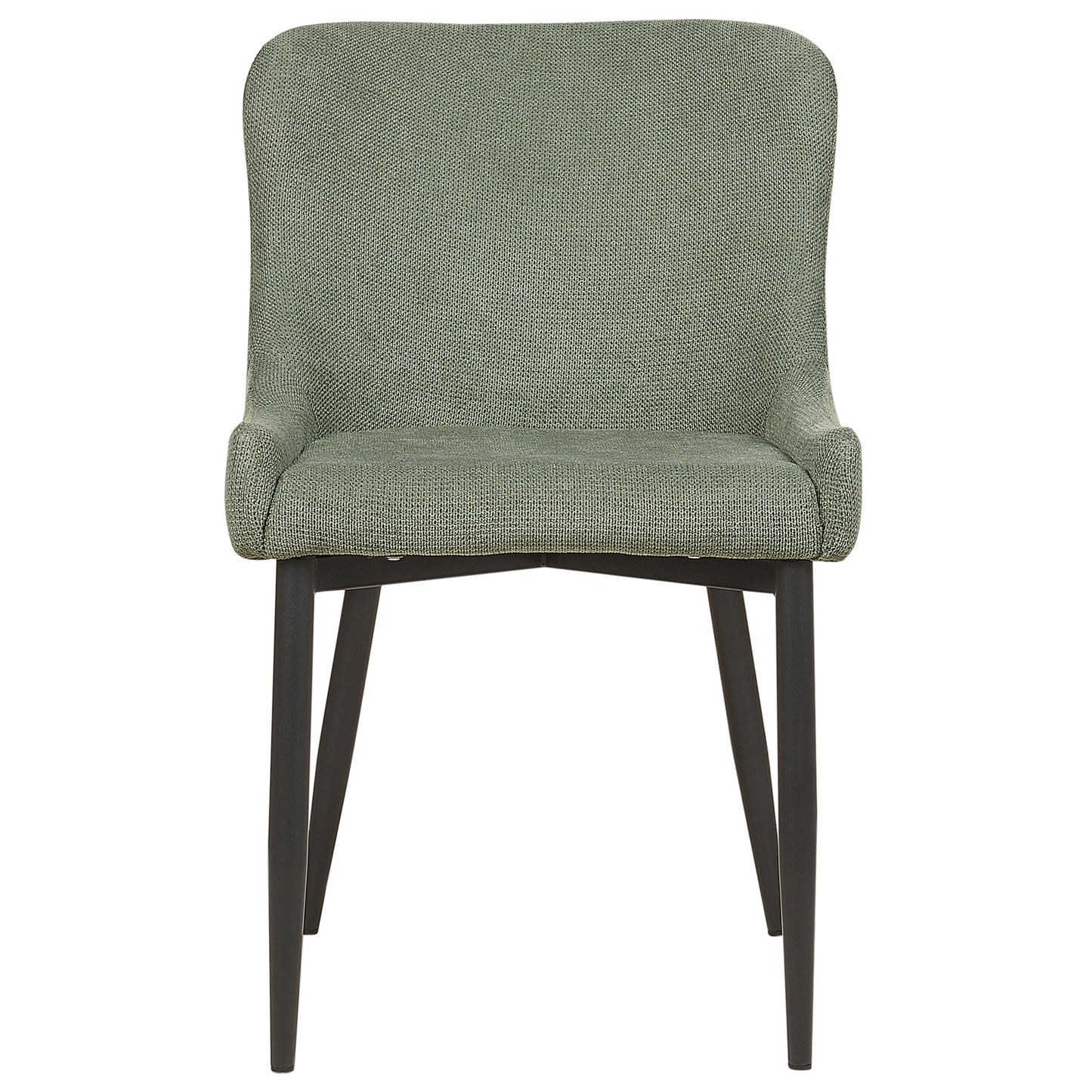 Esszimmerstuhl 2er Set Stoff Grün EVERLY