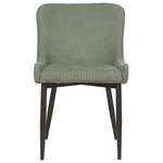 Esszimmerstuhl 2er Set Stoff Grün EVERLY