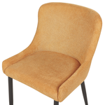 Esszimmerstuhl 2er Set Stoff Gelb EVERLY