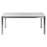 Gartentisch COSOLETO 180 cm 90 cm Glas Weiss