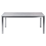 Gartentisch COSOLETO 180 cm 90 cm Glas Grau