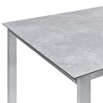 Gartentisch COSOLETO 180 cm 90 cm Glas Grau