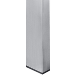 Gartentisch COSOLETO 180 cm 90 cm Marmor Optik Glas Weiss