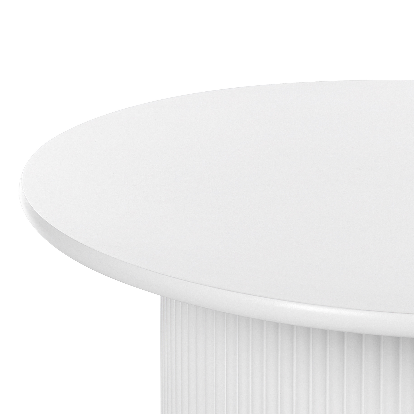 Couchtisch MDF-Platte Gefärbt Weiss OLLIE