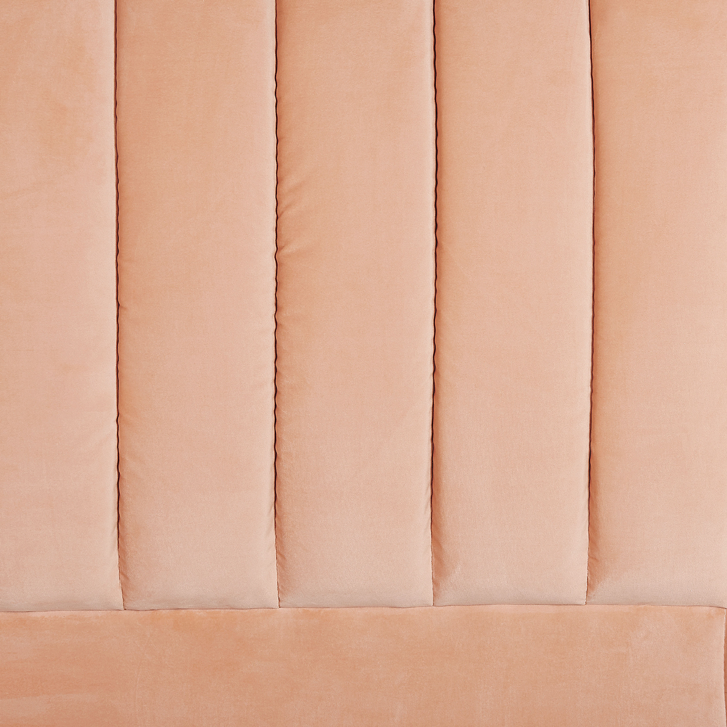 Bett mit Lattenrost Samtstoff MARVILLE 160 x 200 cm Pfirsichrosa