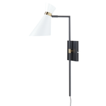 Wandlampe MELAWI verstellbar Metall Weiss