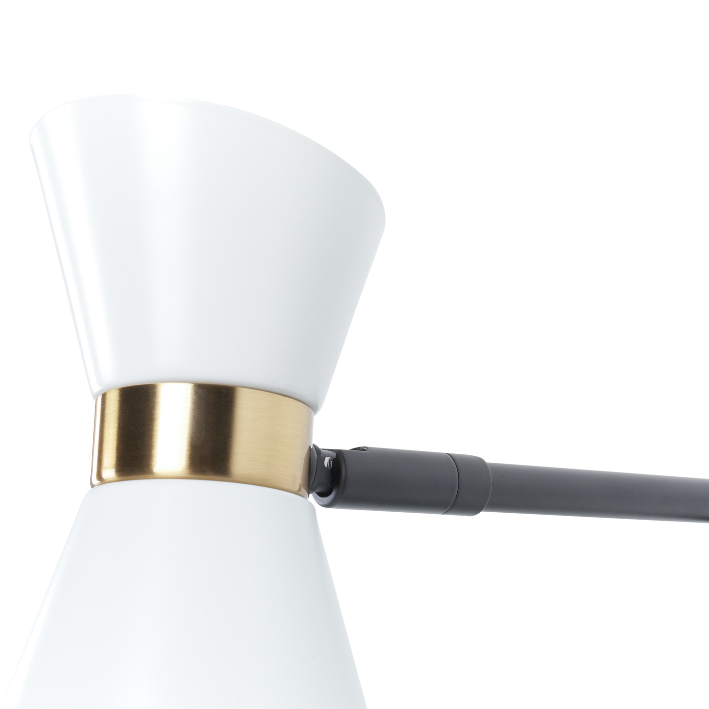 Wandlampe MELAWI verstellbar Metall Weiss