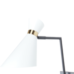 Wandlampe MELAWI verstellbar Metall Weiss