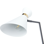 Wandlampe MELAWI verstellbar Metall Weiss
