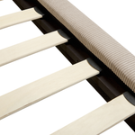 Bett mit Lattenrost Cord MELLE 140 x 200 cm Taupe