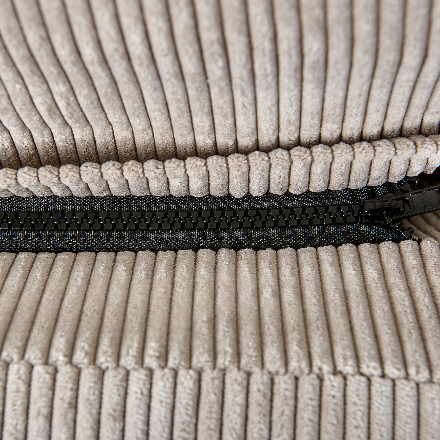 Bett mit Lattenrost Cord MELLE 140 x 200 cm Taupe