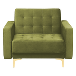 Sessel ABERDEEN Samtstoff Grün