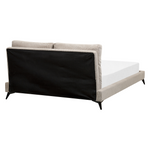 Bett mit Lattenrost Cord MELLE 160 x 200 cm Taupe