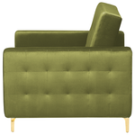 Sessel ABERDEEN Samtstoff Grün