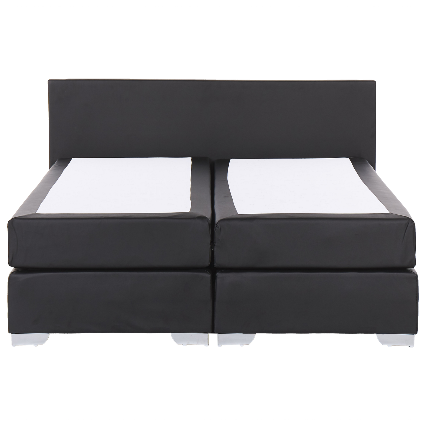 Boxspringbett Stoff PRESIDENT 180 x 200 cm Schwarz