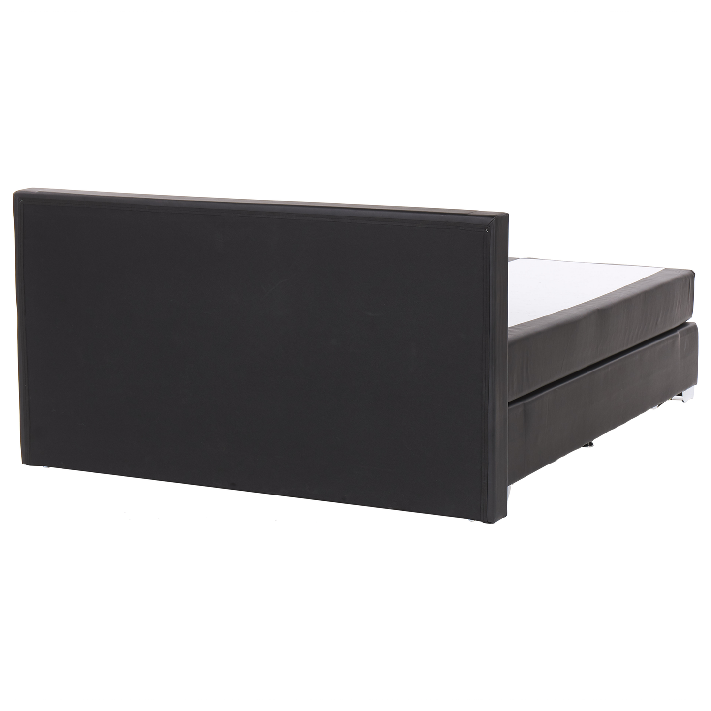Boxspringbett Stoff PRESIDENT 180 x 200 cm Schwarz