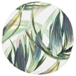 Gartenkissen 2er Set CALDERINA Pflanzenmuster 40 x 40 cm Grün
