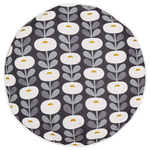 Gartenkissen 2er Set VALSORDA Geometrisches Muster 40 x 40 cm Grau