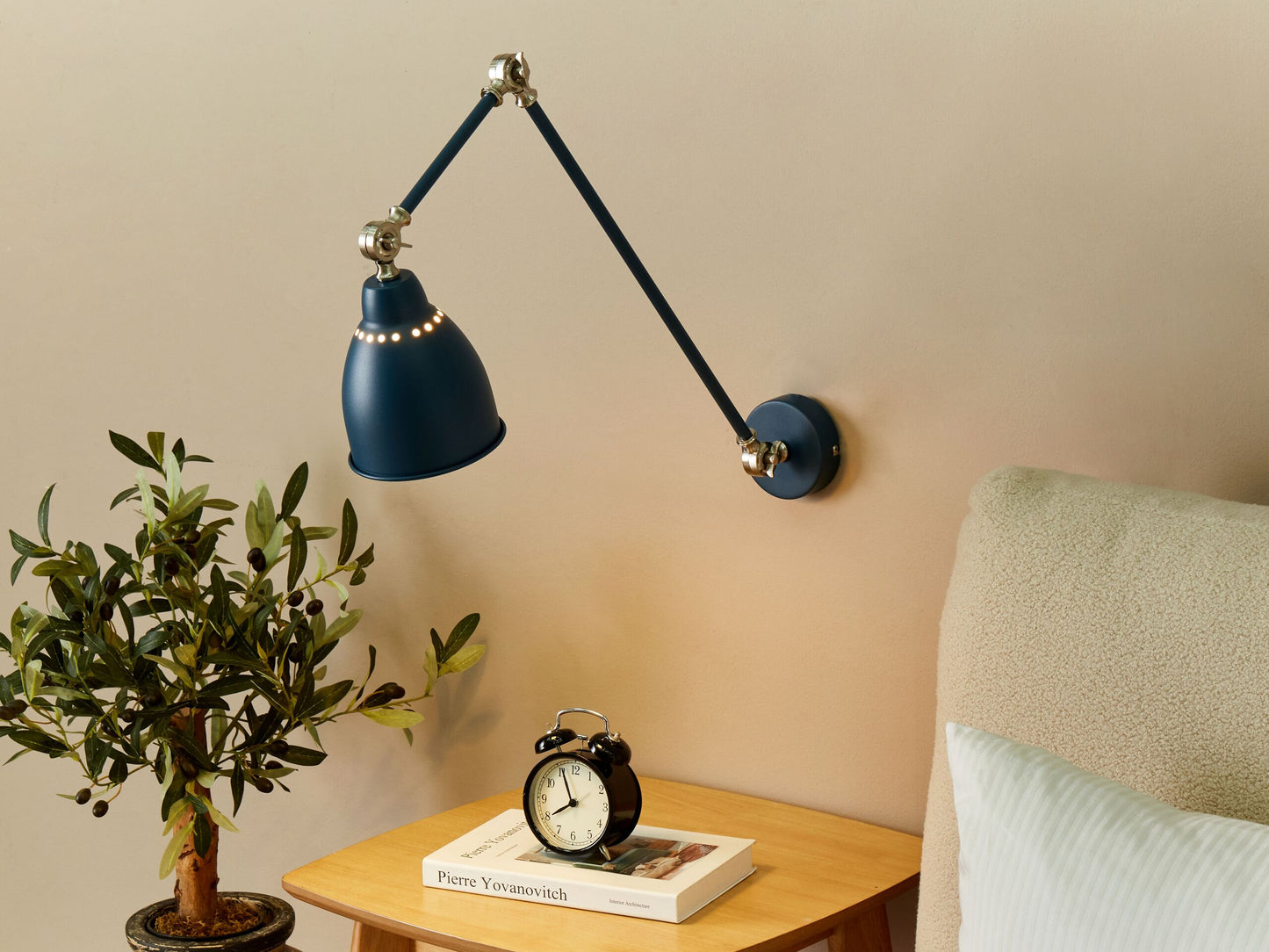 Wandlampe MISSISSIPPI verstellbar Metall Dunkelblau