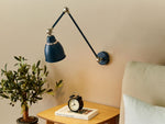 Wandlampe MISSISSIPPI verstellbar Metall Dunkelblau