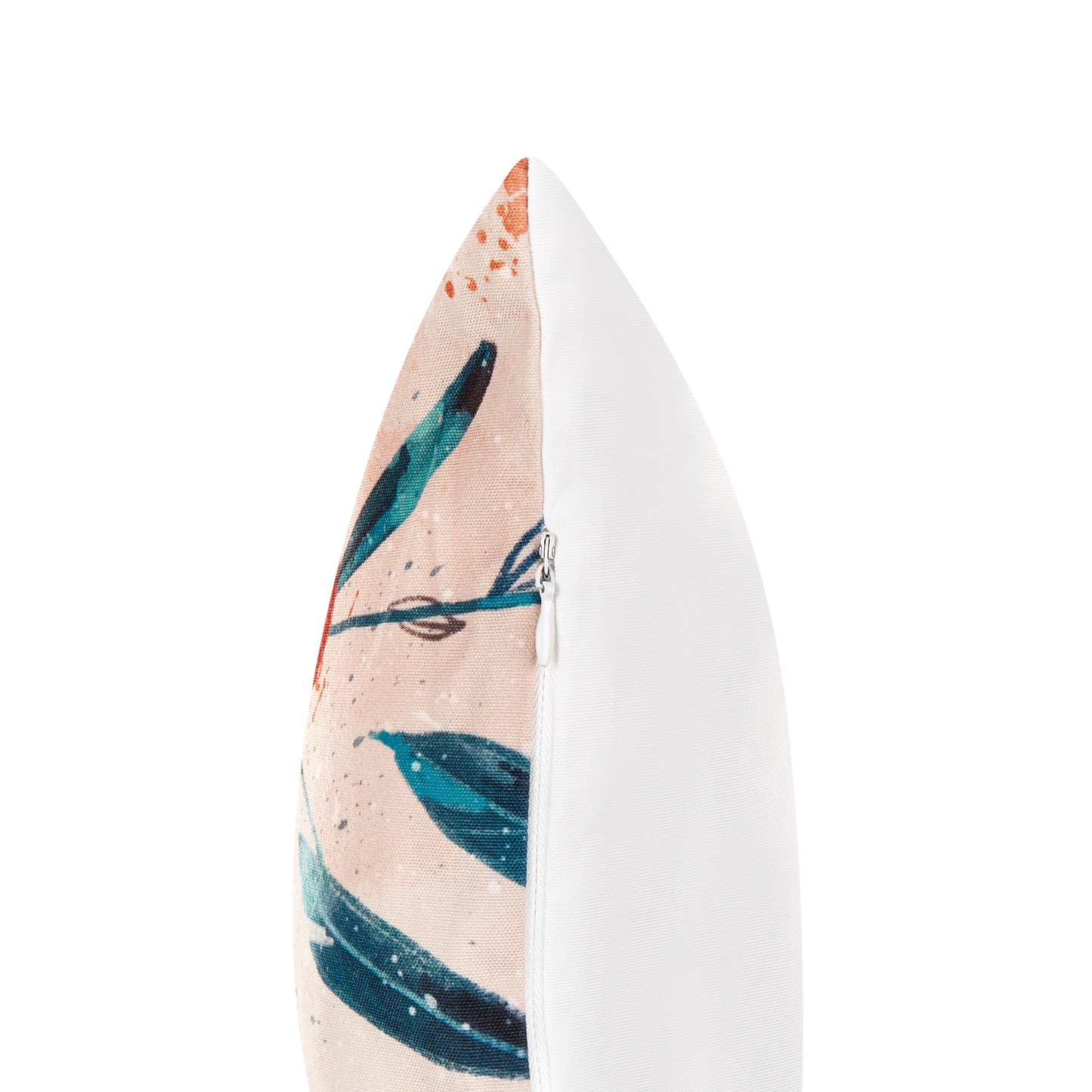 Gartenkissen 2er Set PIALPETTA Pflanzenmuster 40 x 60 cm Orange