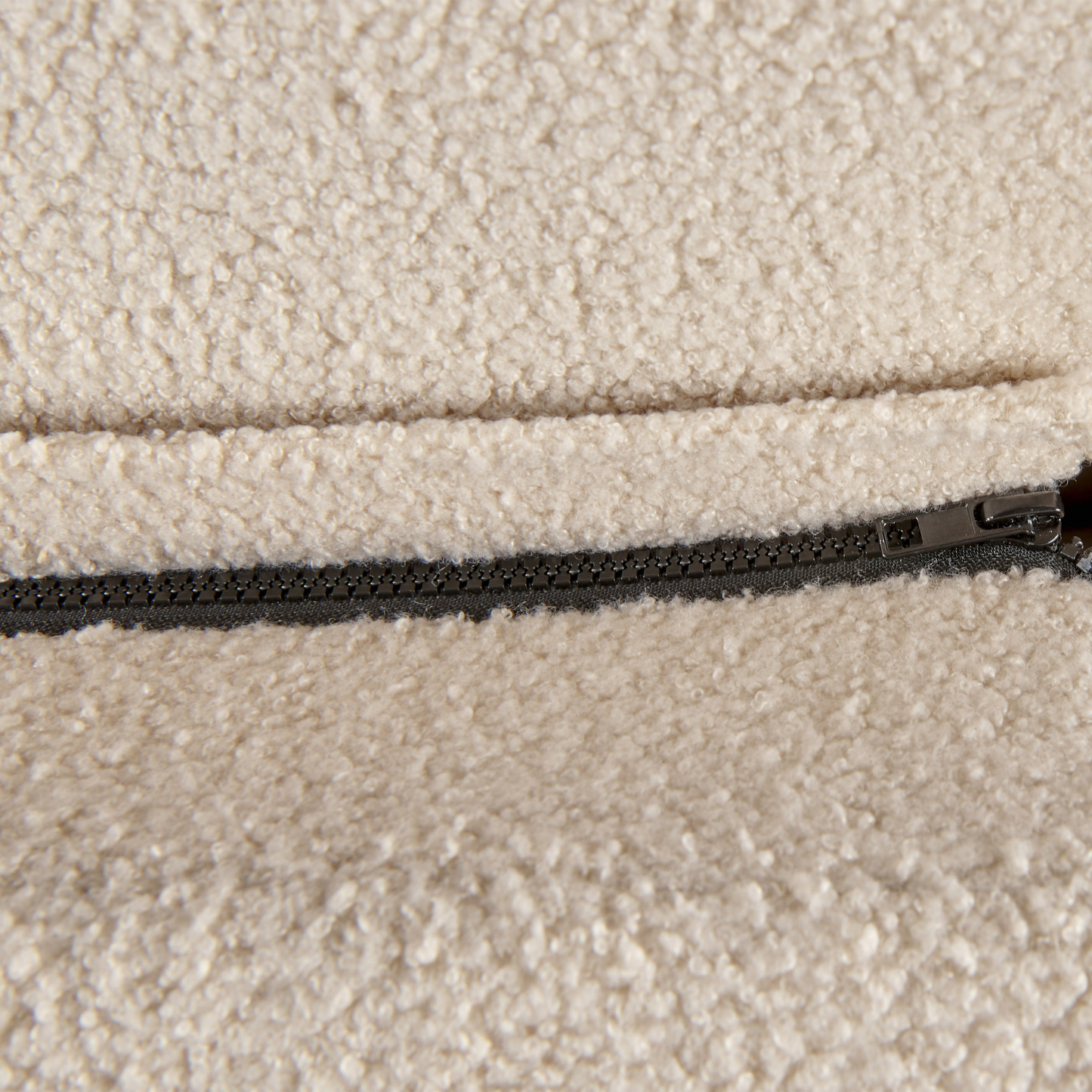 Bett mit Lattenrost Bouclé MELLE 140 x 200 cm Beige