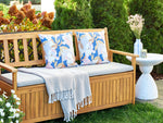 Gartenkissen 2er Set VEREZZI Blumenmuster 45 x 45 cm Bunt