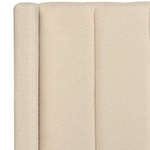 Bett mit Lattenrost Bouclé VILLETTE 140 x 200 cm Beige