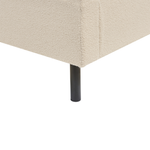 Bett mit Lattenrost Bouclé VILLETTE 140 x 200 cm Beige