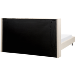 Bett mit Lattenrost Bouclé VILLETTE 180 x 200 cm Beige