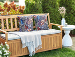 Gartenkissen 2er Set CASTELARO Blumenmuster 45 x 45 cm Bunt