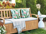 Gartenkissen 2er Set ELLERA Tiermuster 45 x 45 cm Grün