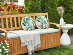 Gartenkissen 2er Set ELLERA Tiermuster 40 x 40 cm Grün