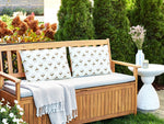 Gartenkissen 2er Set CUNEO Geometrisches Muster 40 x 60 cm Grün