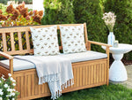 Gartenkissen 2er Set CUNEO Geometrisches Muster 45 x 45 cm Grün