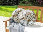 Gartenkissen 2er Set ARENZANO Tiermuster 40 x 40 cm Beige