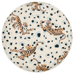 Gartenkissen 2er Set ARENZANO Tiermuster 40 x 40 cm Beige
