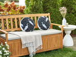 Gartenkissen 2er Set PIANAZZO Tiermuster 40 x 40 cm Schwarz