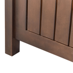 Gartenbank mit Auflage SOVANA 120 cm mit Stauraum Akazienholz Rot