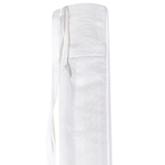 Gartenbank mit Auflage SOVANA 120 cm mit Stauraum Akazienholz Weiss