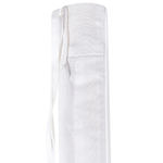 Gartenbank mit Auflage SOVANA 120 cm mit Stauraum Akazienholz Weiss