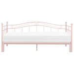Ausziehbett Metall TULLE 90 x 200 cm Pastellrosa