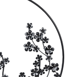 Wandobjekt Blume STRONTIUM Metall 70 cm Schwarz