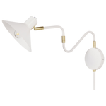 Wandlampe BALIEM verstellbar Metall Weiss