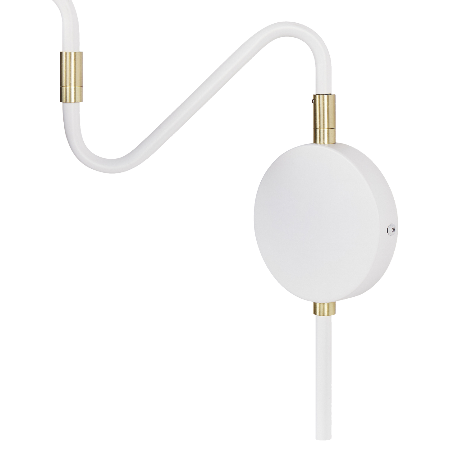 Wandlampe BALIEM verstellbar Metall Weiss