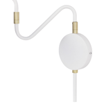 Wandlampe BALIEM verstellbar Metall Weiss