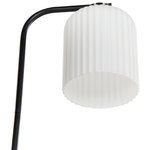 Stehlampe CAUDELO Metall Schwarz / Weiss